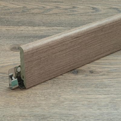 Plint voor vloer - Vloerplint MDF - Afwerking vloer - Waterdicht verlijmd - 60x18x2400mm - Cottage eiken natuur