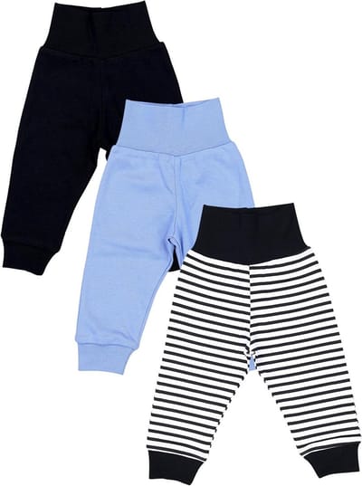 3-Pack Baby Jongens Joggingbroek Katoen Lang - Comfortabele Sweatpants