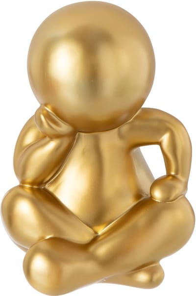 J-Line decoratie Marcel Zitting - polyresin - goud
