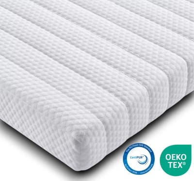 Easy Bedden Bamboe Tencel Topmatras - 70x190 - Hotel Topper HR Koudschuim -Medium - Hybrid - Topdekmatras - circa 9 cm - Afritsbaar Wasbaar Tijk -Topper Hotel XL - Anti Bacterieel - CertiPUR® en Oekotex gecertificeerd
