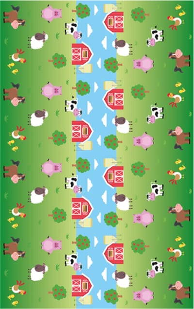 Plastic tafelkleed 137x274cm – Boerderij
