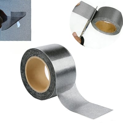 Hor Reparatie Tape - 5cm*5m - Reparatie van horren - Insectengaas voor schermramen - Zelfklevende reparatiepleisters - Hor Reparatie - Op maat te snijden - Voor Het Repareren Van Ramen En Deuren - Zwart