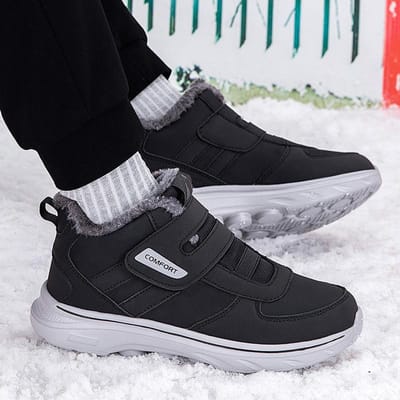 Heren Winters Diabetische Schoenen Brede Wandelschoenen met Verstelbare Sluiting Instappers Orthopedische Schoenen voor Ouderen Sneakers voor Dames 45