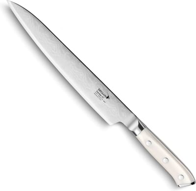 Déglon Vleesmes 23 cm – Damaststaal – Ergonomisch Corian Handvat – Ultieme Snijkwaliteit