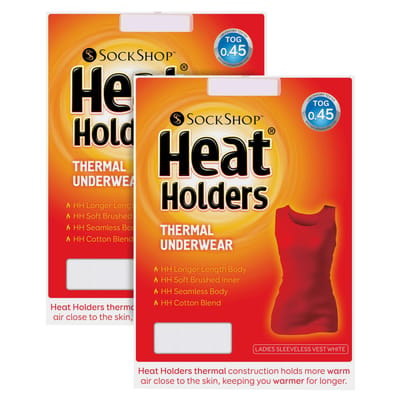Heat Holders - 2 stuks dames winter thermisch ondergoed mouwloos vesttopje
