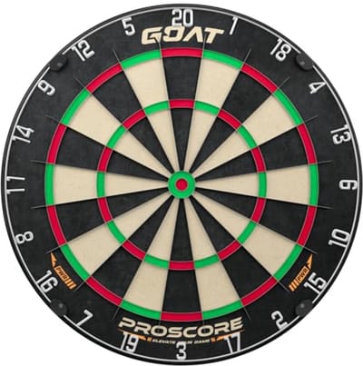 Dartbord - Professioneel bord - Darts spelen - Zelfherstellend sisal - 46 cm diameter - Veelkleurig