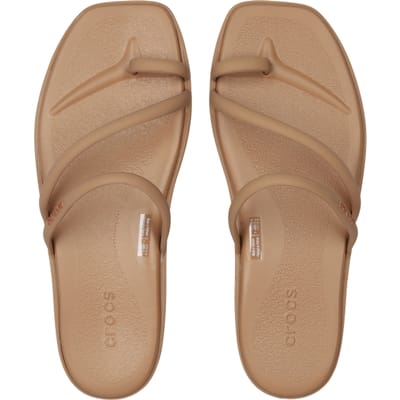 Crocs Miami Slippers en Sandalen Dames - Bruin - Maat 42-43 - Plastic