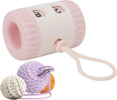 Breihulp Steken - Rijteller Haken - Handwerk Tellen - Ergonomisch Comfort - Compact Ontwerp - Roze