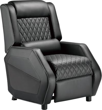 VDD - Gamestoel - Fauteuil - Game stoel - Gamestoel met voetsteun - Gamestoel zwart