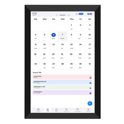 Allecto - Smart Digital Kalender - HD Touch Screen - WiFi Foto Frame - 10.1 inch - Planner - Digitale agenda - Geschikt voor thuis en kantoor - Zwart