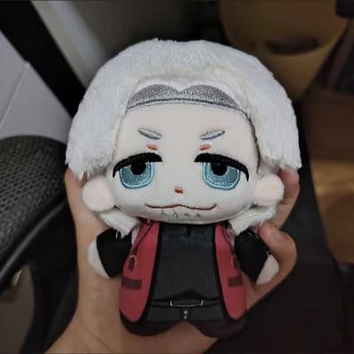 10cm Devil May Cry Pluche Speelgoed Dante Anime Dante Pluche Pop Figuur Sleutelhanger Hanger Poppen Vakantiecadeau Fan Collectie 10cm