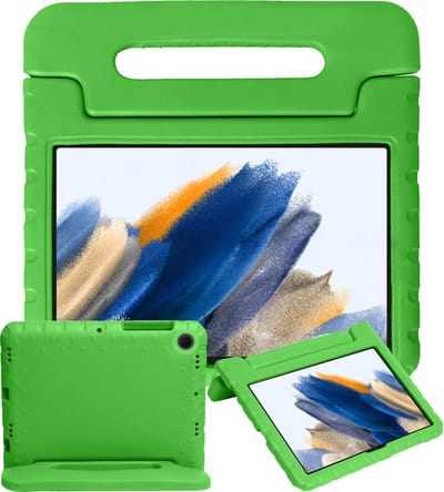 Hoesje - Geschikt voor Samsung Galaxy Tab A8 - Kinderhoes Shockproof Bumper - Kidsproof Case - Tablethoes - Kinder Hoes Cover - Groen