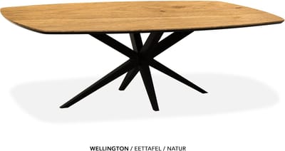 Maxfurn - Deens ovale eettafel 160x92cm met verjongde rand | Zeer krasvast | Kleur: Natur