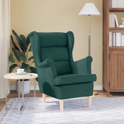 vidaXL - Fauteuil - 74x84x100 - cm - stof - donkergroen