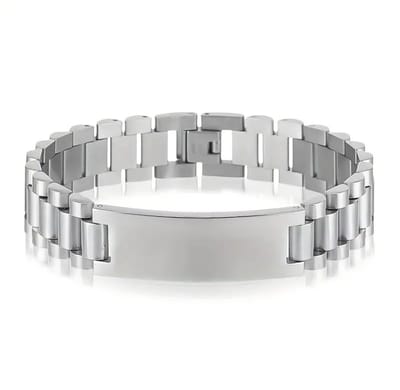 Mpariz - Dames en Herenarmband - Titanium - RVS - Zilver