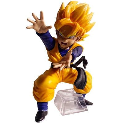 Figurine Dragon Ball 15cm Son Gohan Trunks Figurines d'Action Collection Anime Statue en PVC Modèle Poupée Ornements Jouets de Collection Cadeaux NO BOX brown