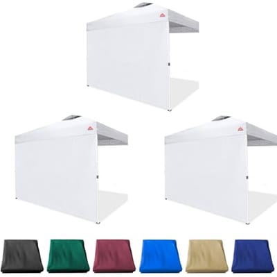 Waterdichte zijwanden voor 10x10 pop-up luifel - UV-bescherming en eenvoudige installatie - 3 stuks