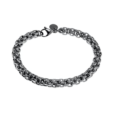 Armband Unisex - Gepolijst RVS - Ronde Schakelarmband - Dikte 7mm - Armband Dames - Heren