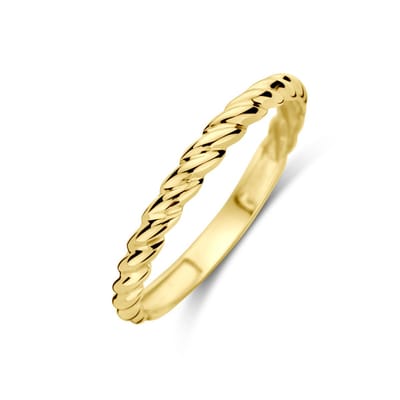 14K geelgoud Ring Gedraaid 14K Geelgoud - 4033363