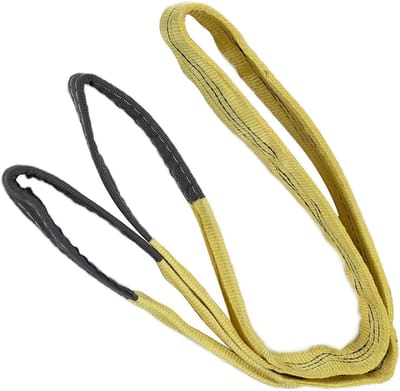 Hijsband - Spanband Tilband - Materiaal Transport - Hoge Sterkte - 3T 75mm - Geel