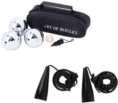 Jeu de Boules combiset - 3 delig speelset - 2x oppakmagneten - met draagtas