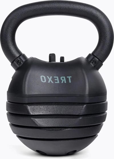 Verstelbare Kettlebell - Gewichtsbereik 4-14 kg - Gietijzer - CrossFit en Dumbbell Oefeningen - Zwart verstelbare kettlebell