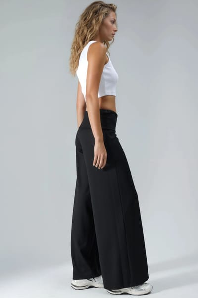 Modal Touch Vouw Taille Palazzo Broek