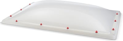 Skylux polycarbonaat lichtkoepel 3-wandig - opaal 0550 x 0550 mm