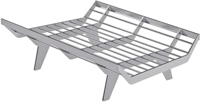 MTTProducts - Haardrooster - Stalen Haardmand - Duurzaam en veelzijdig - 61 x 38 x 17 cm - Binnen en Buiten - Open haard - Kachel