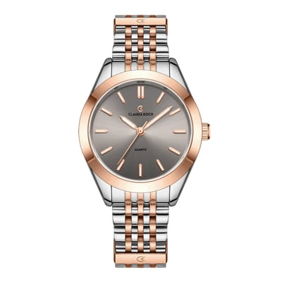 CK Legacy – Two-Tone Rosegold with Grey Dial - ClaudiaKoch Watches CK 4361
