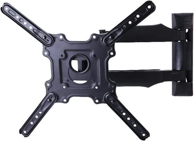 Allecto Plus - TV-muurbeugel voor 26-60 inch tv's tot 60 lbs - Draaibare telescopische monitor muurbevestiging - Max VESA 400x400 mm - Geschikt voor platte en gebogen tv - Eenvoudig te installeren