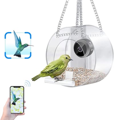 ApexArte® Vogelhuisje met Camera - Vogelvoederhuisje met WiFi Camera - Nestkastje Raam