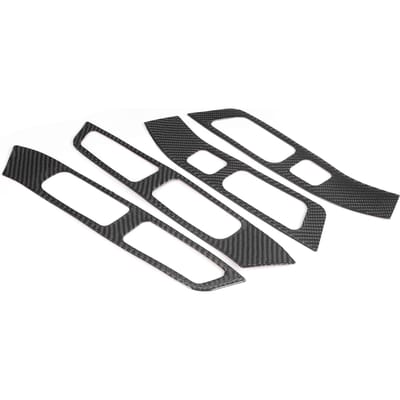 Raamhefferschakelaar Paneel Decoratielijst Koolstofvezel Interieur Decoratie Geschikt voor S60 V60 gray