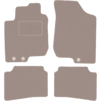 Beige veloursmatten voor: Hyundai i30 I hatchback, stationwagen, CW (2007-2012)