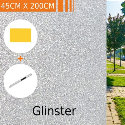 Simple Fix Raamfolie - Zonwerend en Isolerend - Decoratiefolie - Zonwerend - Anti Inkijk - Statisch - HR++ - Glinster - 45cm x 200cm