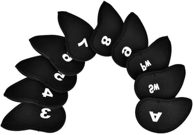 Duurzame Neopreen Golfclub Hoofdkap met Nummer en Letters - Set van 10 Stuks voor Bescherming en Stijl