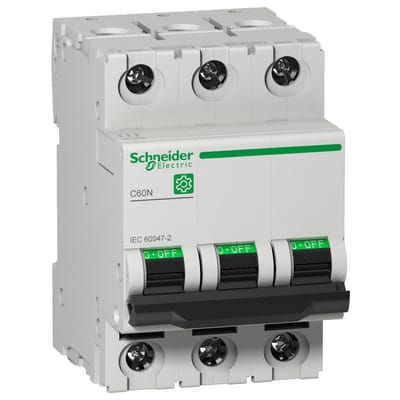 Schneider Multi9 C60N 3P 6A C-Curve MCB Aardlekschakelaar - M9F11306