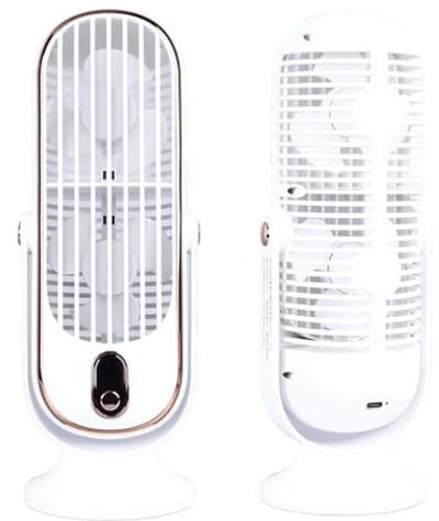 Allecto - Tafeltorenventilator - Fluisterstille ventilator - Wit - USB-plug-in - Draagbare ventilator - Geschikt voor slaapkamer en kantoor - Compa...