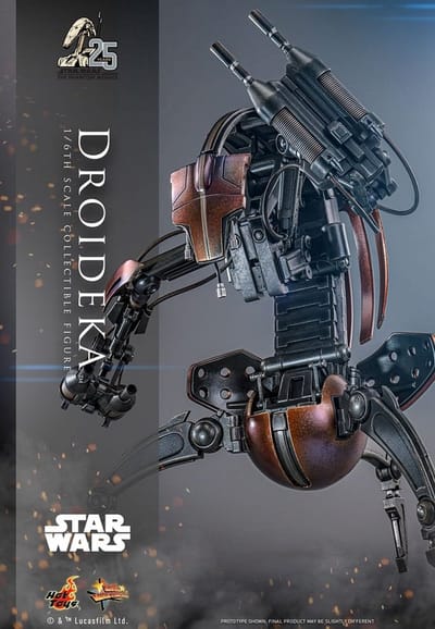 Hot Toys Star Wars Episode I Movie Masterpiece Action Figure 1/6 Droideka 27 cm Action Figuur