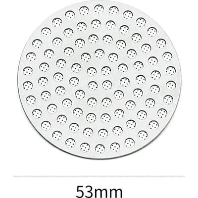 51/53/58mm Herbruikbaar Koffiepuckscherm 304 Roestvrij staal Dubbellaags Koffiefilter Fijnmazig Professioneel Espresso-accessoire white