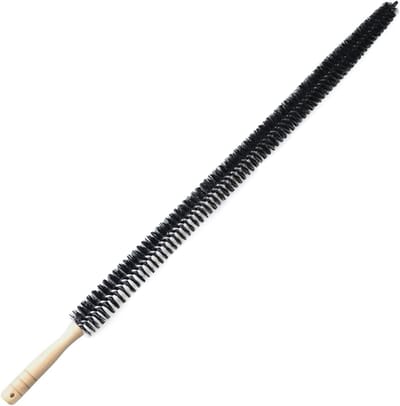 Radiator Borstel - Wasdroger Reiniger - Luchtstroom Verbeteren - Flexibele Staaldraad - 41 cm Lengte - Naturel