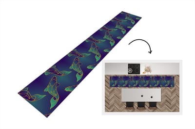 Keukenloper - Loper keuken - Patronen - Vis - Koi - 300x50 cm - Keukenloper vinyl