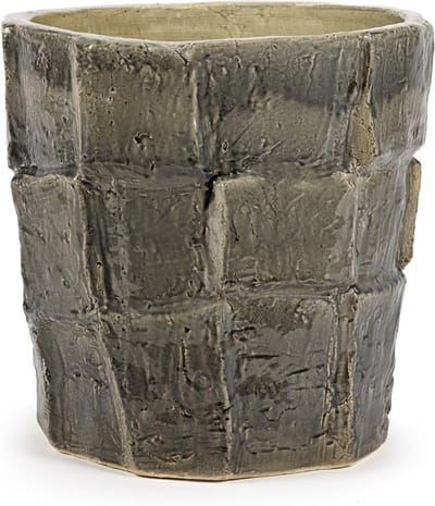 Serax Bloempot-Sierpot Look At Me-Bella Silva Grijs D 42,5 cm H 42 cm