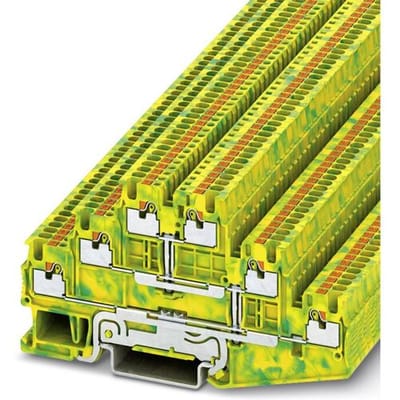 Phoenix Contact 3213739 Aardklem 3-etages 3.5 mm Snelaansluiting Groen, Geel 50 stuk(s)