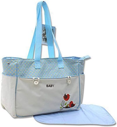 Luiertas Set met Wikkelmat – Praktisch Reisaccessoire voor Babybenodigdheden in Blauw