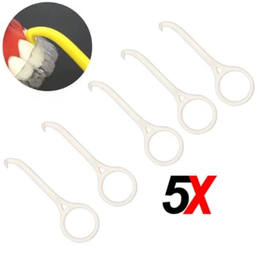 Actie4you® - 5 Stuks Orthodontische Aligner Remover – Beugel Haakje - Beugel – Beugel Verwijderen - Wit