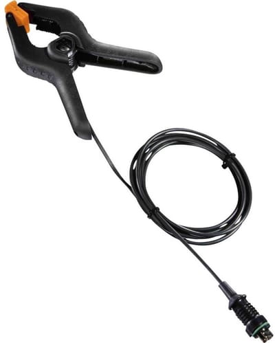 Klem sonde - Temperatuur sensor - Leidingen meten - Snelle bevestiging - 6 tot 35 mm - Zilver