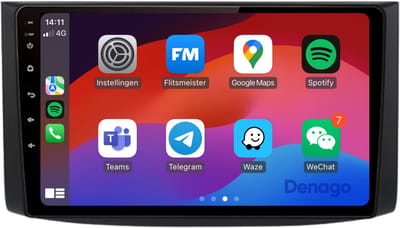 CarPlay autoradio geschikt voor Chevrolet Aveo | 2006 t/m 2012 | Android 13 | Draadloos Apple CarPlay & Android Auto | 2GB + 32GB | QuadCore processor | Denago DNG-A184 | 2025 model | 2006 2007 2008 2009 2010 2011 2012 | Bluetooth & Wifi