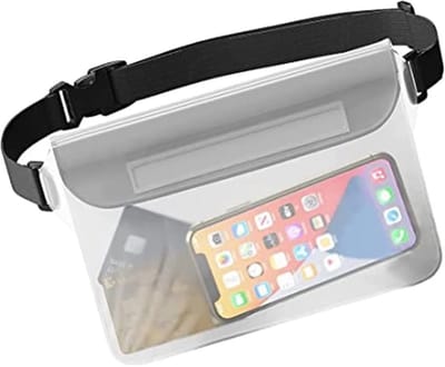 Dailygoody - Waterdichte Pouch Tas - IP68 Bescherming - Verstelbare Taille Riem - Onderwater Telefoonhoes - Perfect Voor Strand en Zwemmen - Zwart