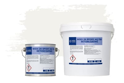 Wixx 2K Epoxy AQ 750 Betoncoating - 5kg - RAL 9016 | Verkeerswit